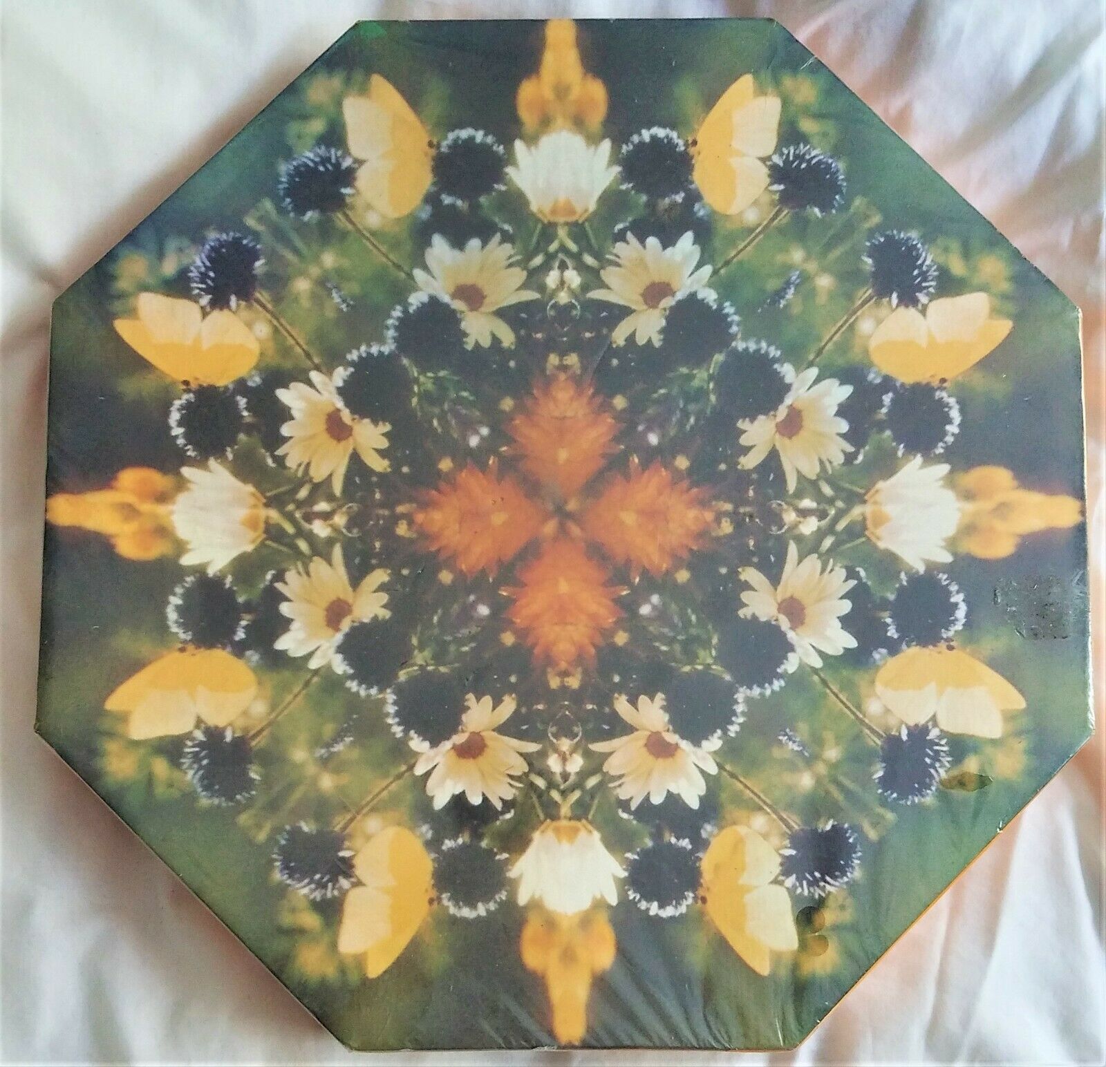 1968 Vintage Never Opened Springbok Octagonal Puzzle/floral Kaleidoscope