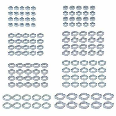 140pcs Stainless Steel Double Ear Hose Clamp 140pcs 5-23mm Adjustable