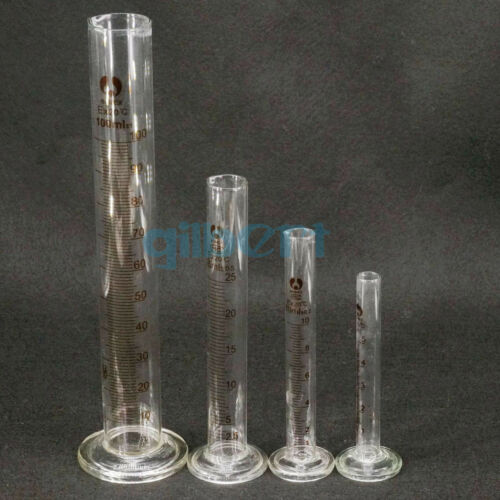 5/10/20/25/50/100/250/500/1000/2000ml Lab Glass Graduated Measuring Cylinder