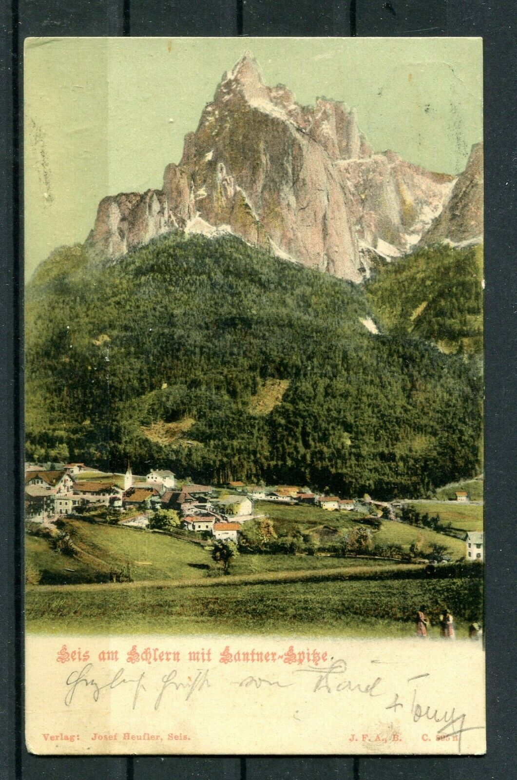 Austria  Alto Adige 190.. Postcard Seis Am Schlern Stamped