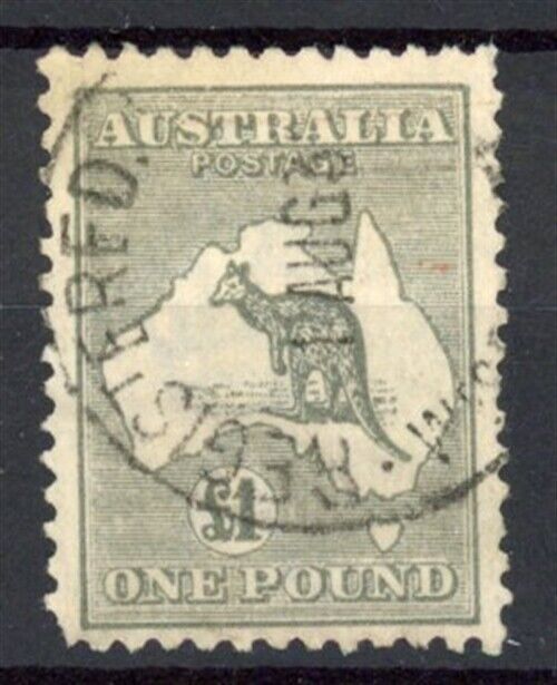 [57.816] Australia Kangaroos 1924 Very Good Used Vf Stamp $425