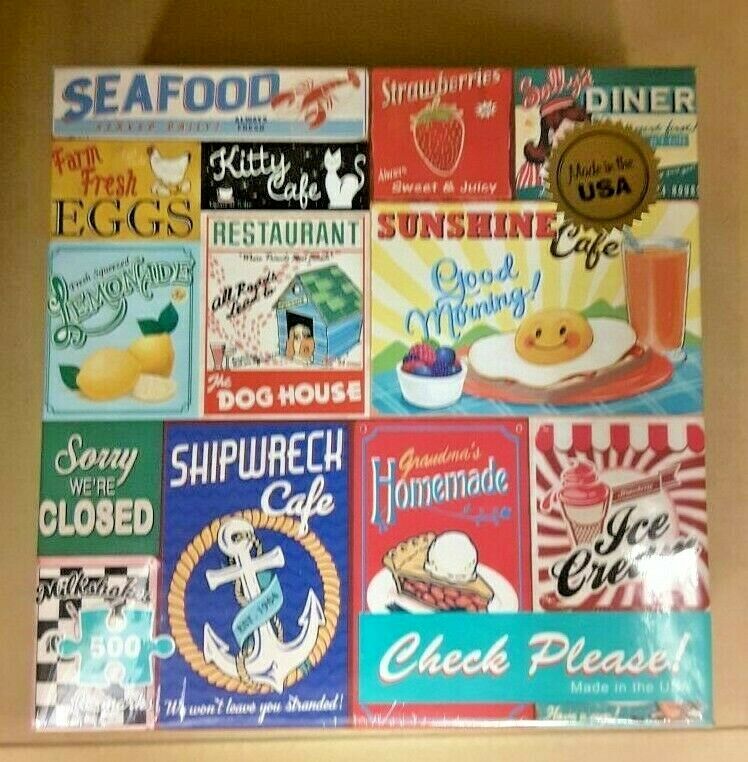 Vintage Signs, 500 Piece Puzzle
