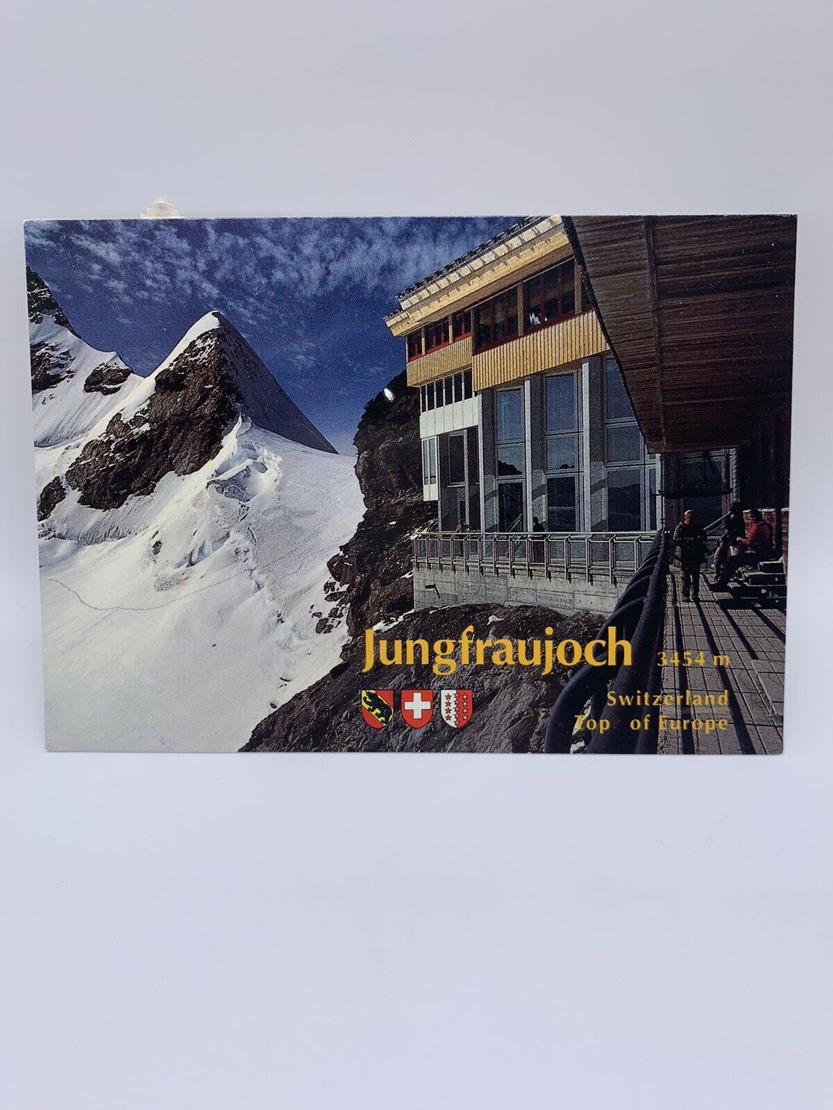 Vtg Postcard Jungfraujoch Switzerland Top Of Europe Post Card