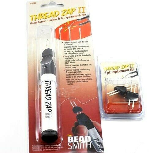Beadsmith Thread Zap Ii Thread Burner Tool Or 2 Replacement Tips Cordless Tools