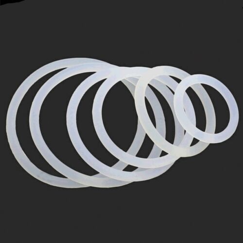 Od 3mm-60mm White Silicone O-ring Gaskets Seals Rubber Gasket Clamp Free P&p