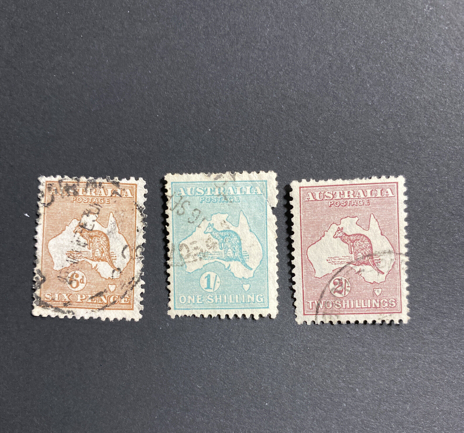 Tgstamp: Australia Stamps #96, 98, 99 Used With Faults